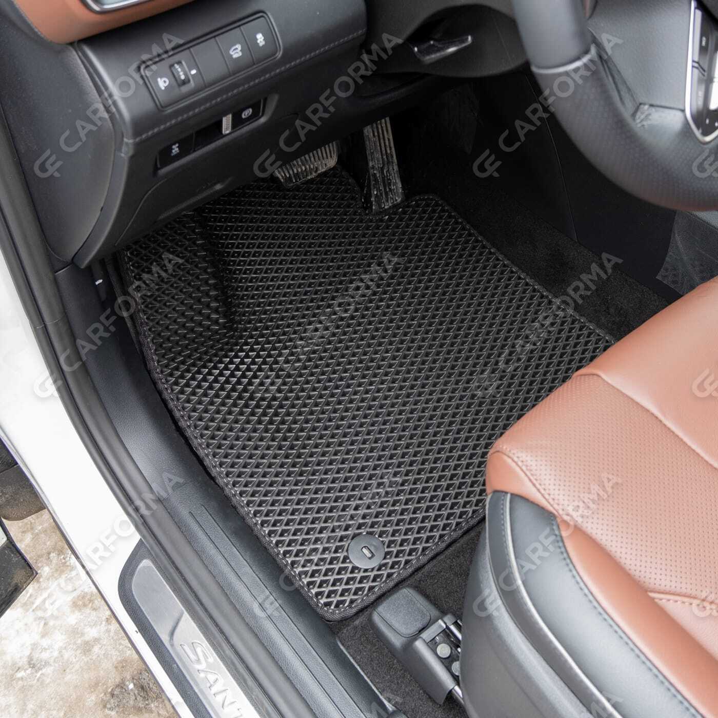 Ворсовые коврики на Hyundai Santa Fe IV рестайлинг 2020&nbsp;-&nbsp;2026 в Улан-Удэ