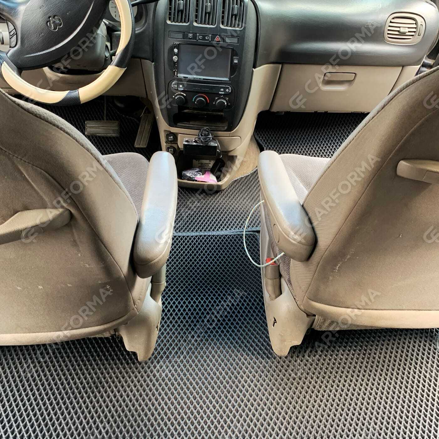 Ворсовые коврики на Chrysler Town and Country IV длинная база 2000&nbsp;-&nbsp;2007 в Улан-Удэ