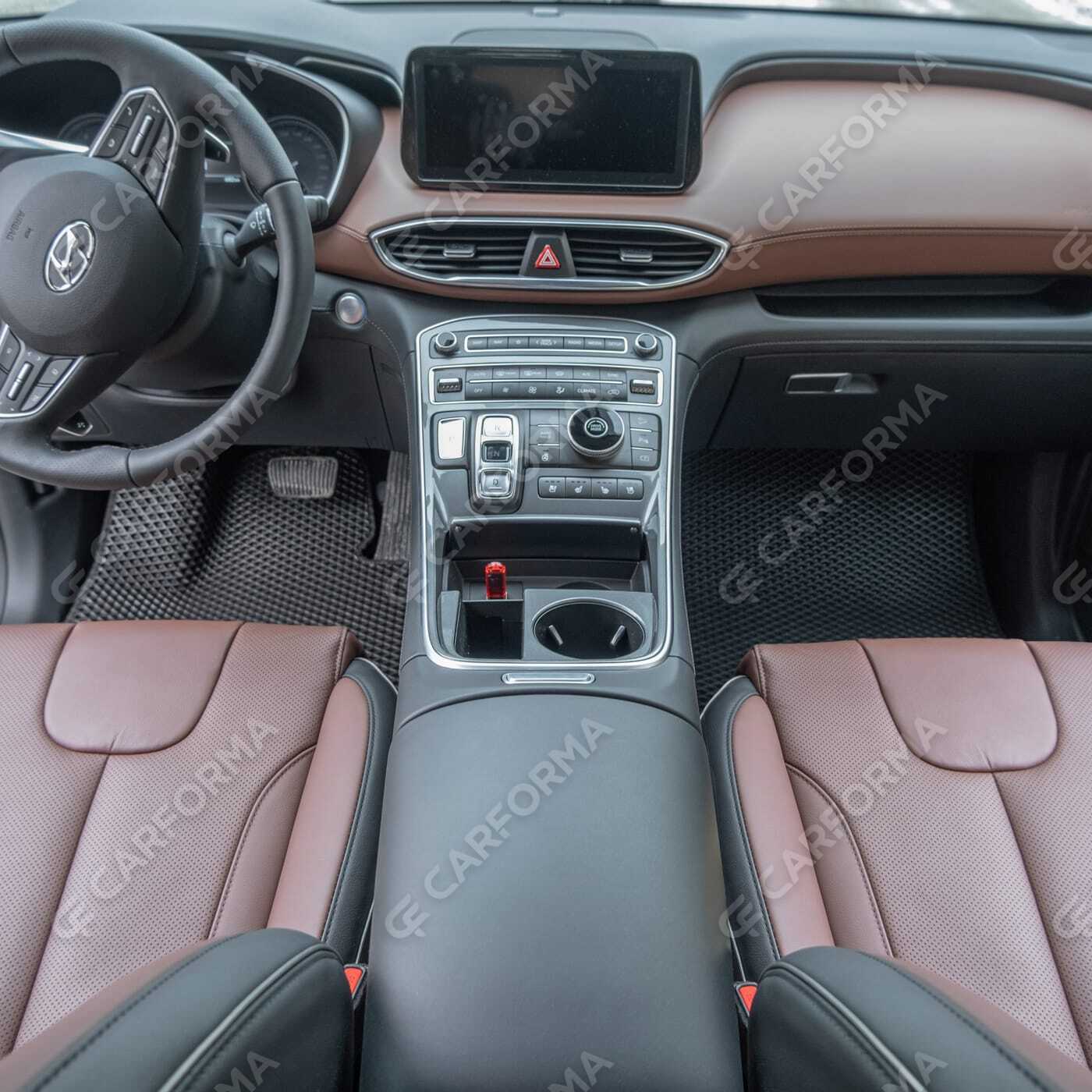 Ворсовые коврики на Hyundai Santa Fe IV рестайлинг 2020&nbsp;-&nbsp;2026 в Улан-Удэ