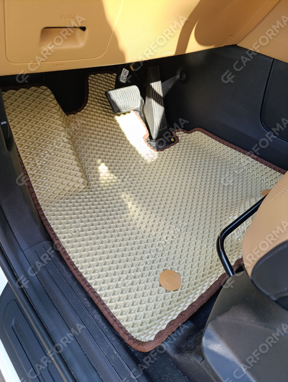 Коврики на KIA Carnival IV 7 мест без оттоманок 2020&nbsp;-&nbsp;2026 в Улан-Удэ