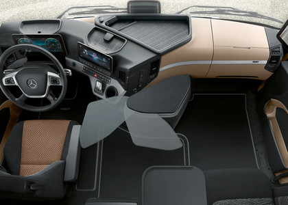 Ворсовые коврики на Mercedes Actros MP4 MP5 тягач GigaSpace 2011&nbsp;-&nbsp;2026 в Улан-Удэ