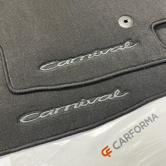 Коврики на KIA Carnival IV 7 мест без оттоманок 2020 - 2026 в Улан-Удэ Коврики на KIA Carnival IV 7 мест без оттоманок 2020 - 2026 в Улан-Удэ